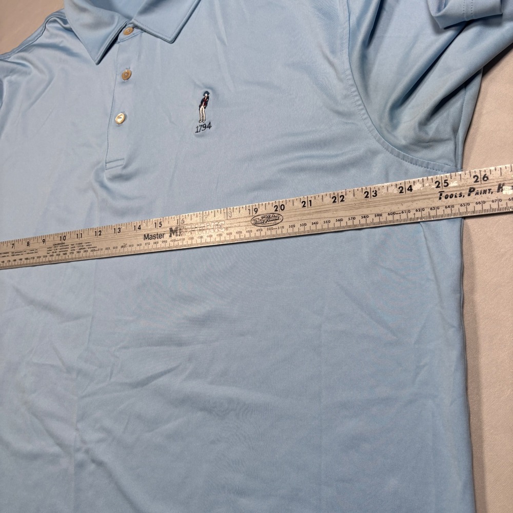 Peter Millar Polo Shirt Mens XL Blue White Savannah Golf Club Lot of 2 Striped - Picture 11 of 15